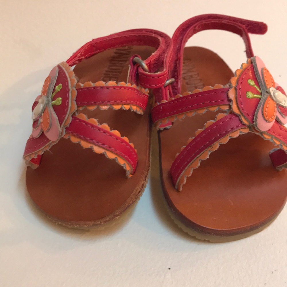 🌺Gymboree 1 mo.Butterfly Velcro sandals🌺 - Picture 3 of 7